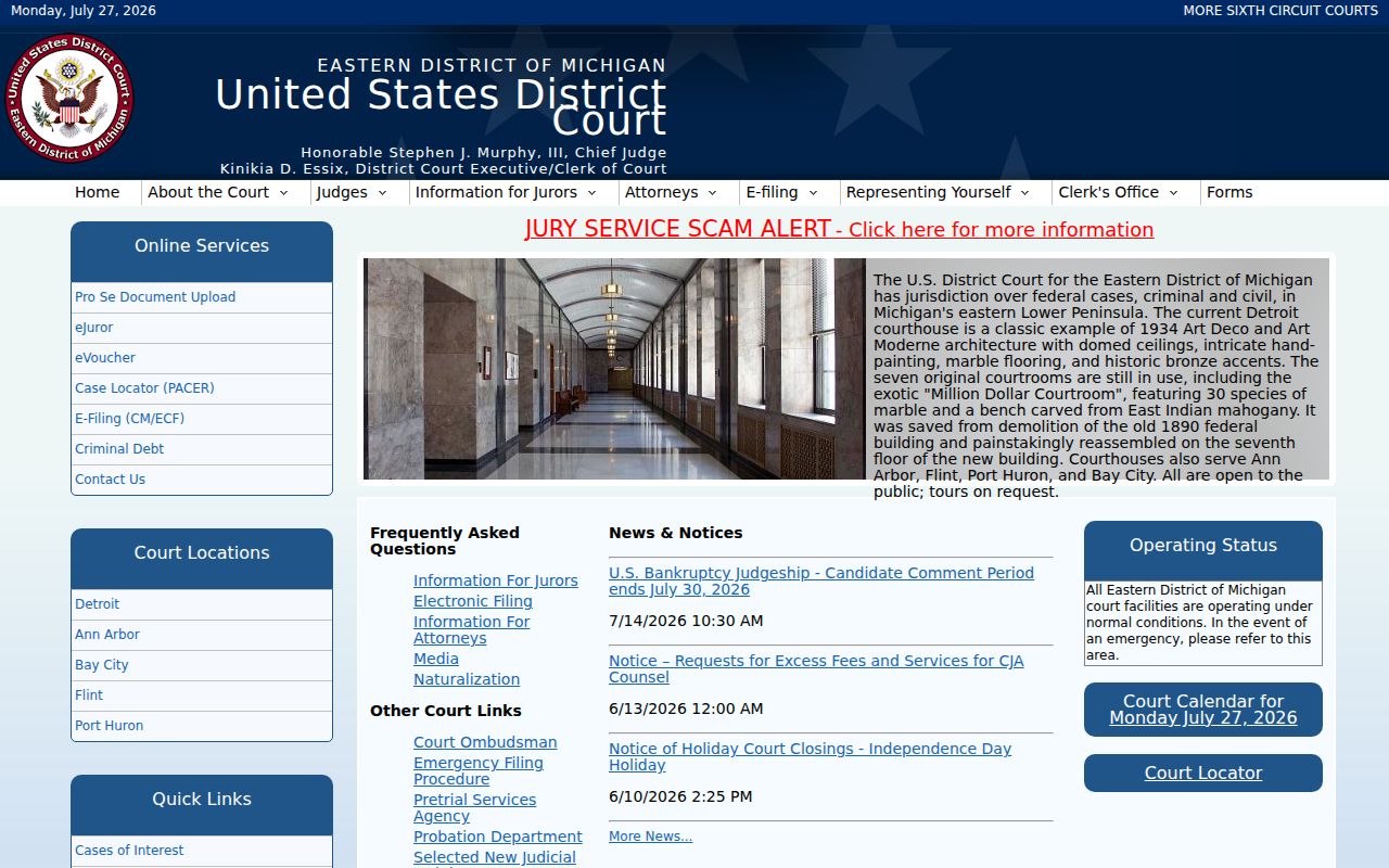Federal court source separate from Beaverton criminal records